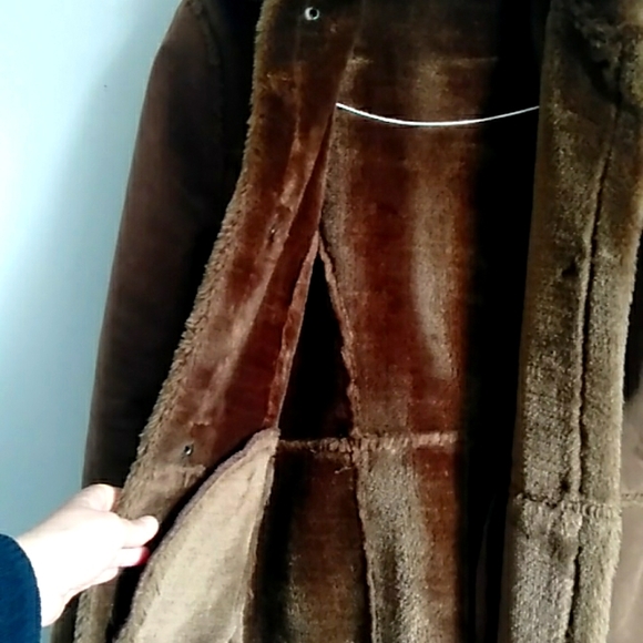 NWNT Winter Shamwa coat brown large size - Picture 6 of 9
